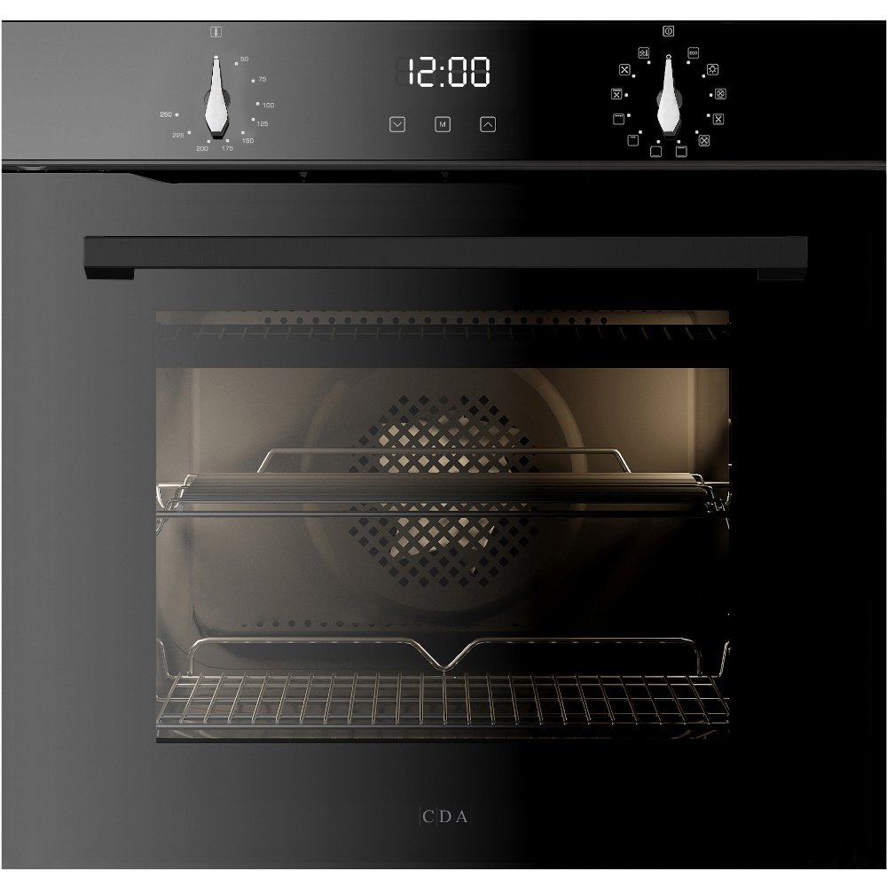 CDA SL300BL Large 77 Litres Built-In Multi Function Single Fan Oven