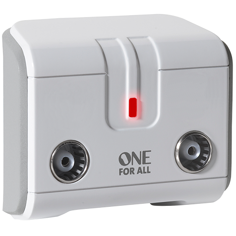 One For All 2 In and 2 Out Indoor Signal Booster