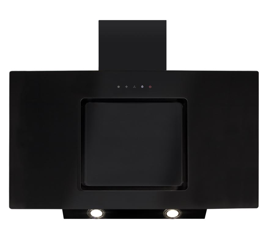 CDA EVA90BL 90cm Flat Glass Angled Extractor