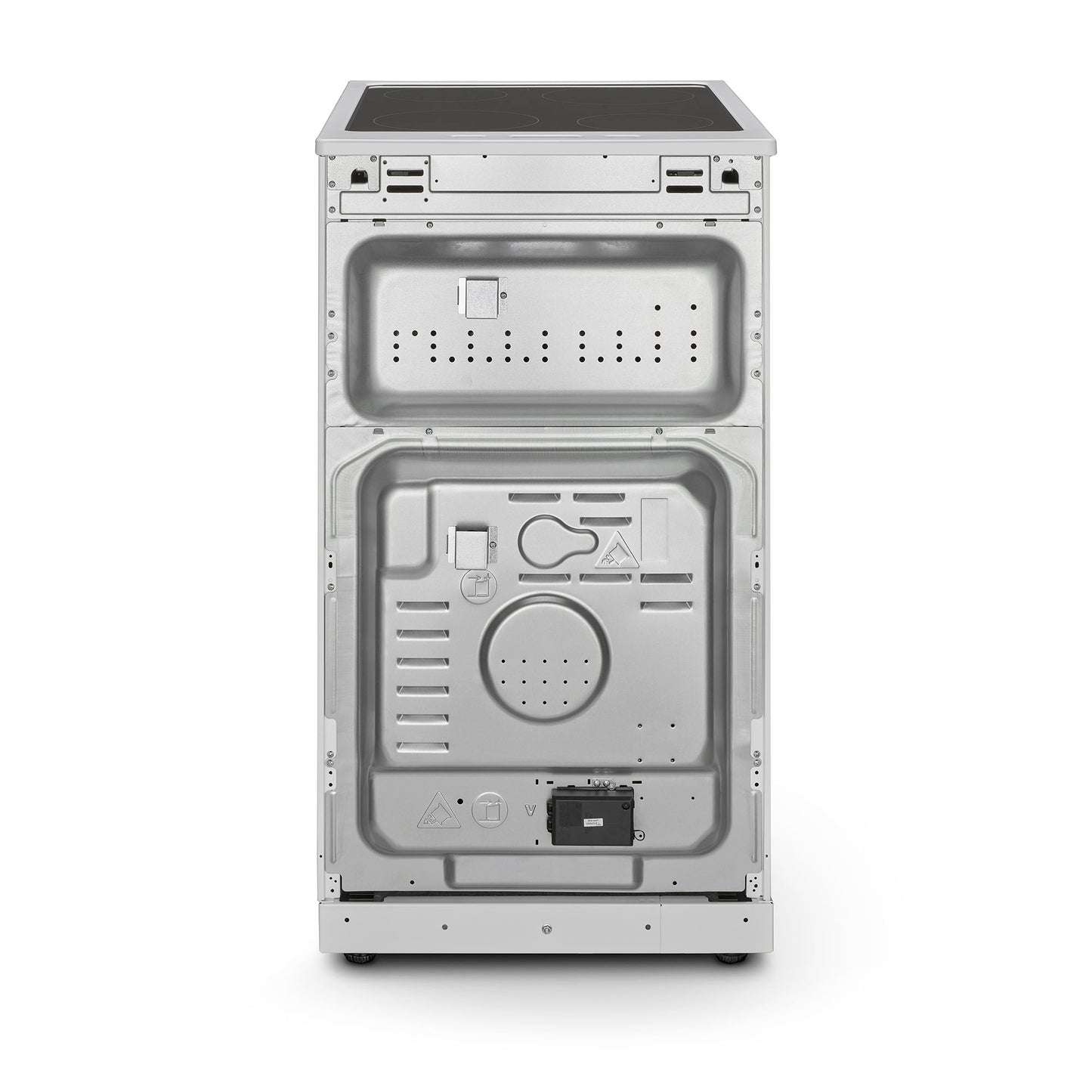 Montpellier MDOC50FW 50CM White Double Oven Electric Cooker