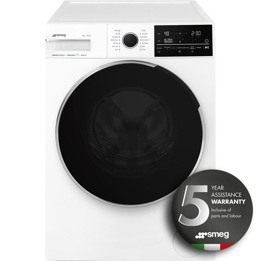 Smeg WNP96SLAAUK Auto Dose 9kg 1600 Spin A Rated Washing Machine