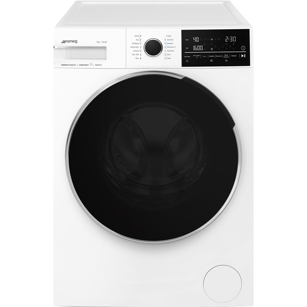 Smeg WNP96SLAAUK Auto Dose 9kg 1600 Spin A Rated Washing Machine