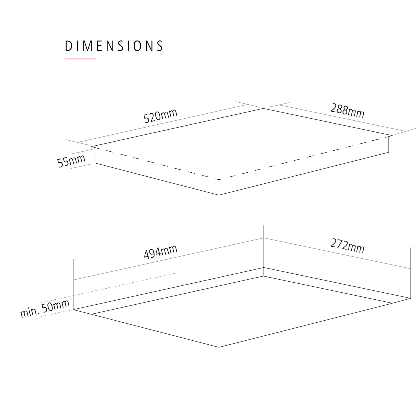 Caple C894C Domino/Modular Ceramic Hard-wired Built In Hob