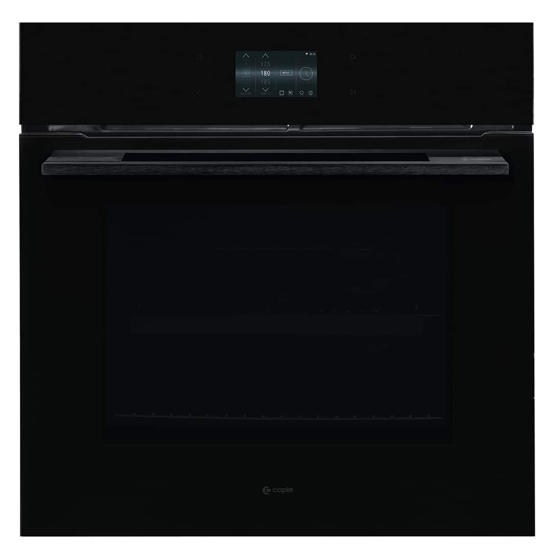 Caple C2601BG Premium Black Glass Electric Built In Single Oven