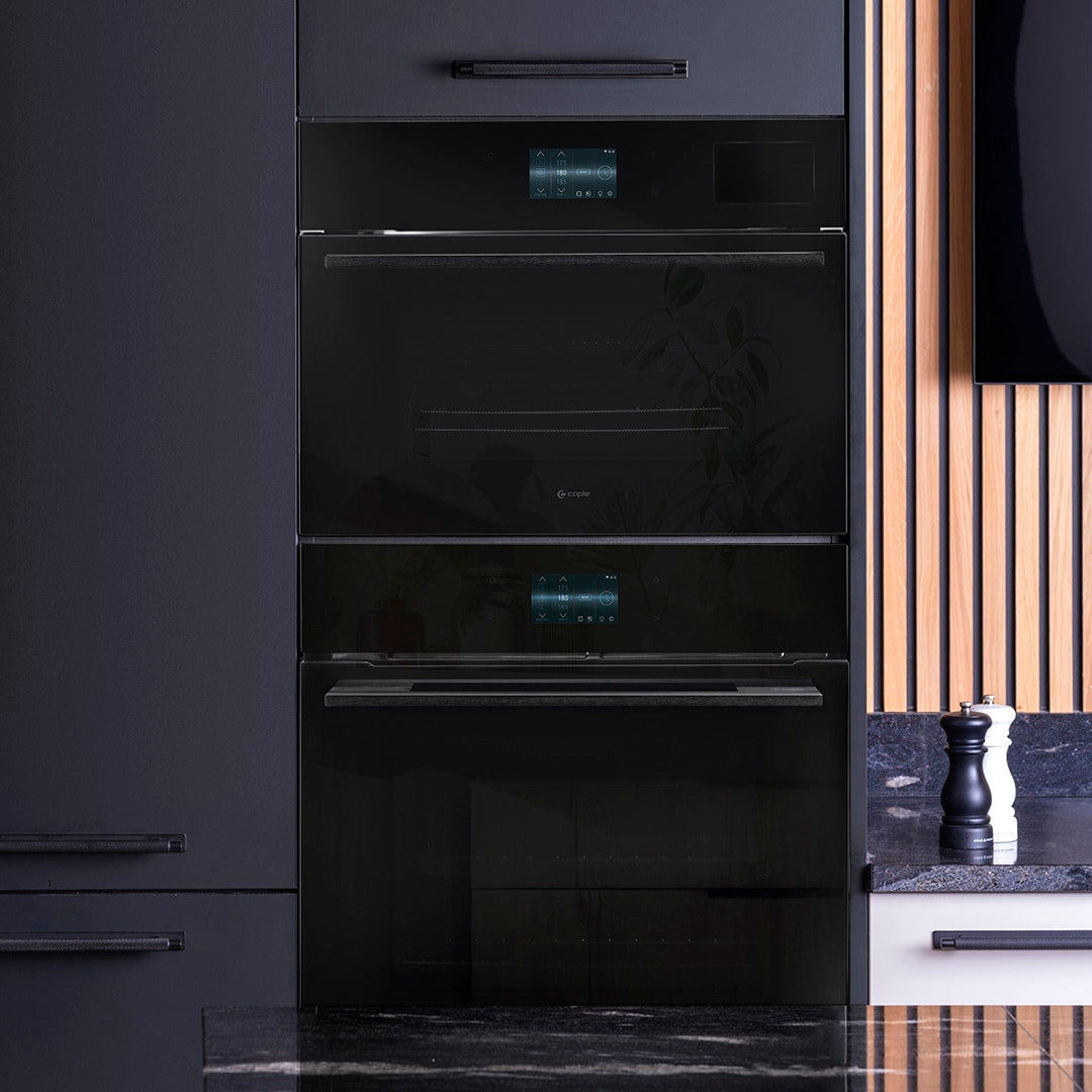 Caple C2601BG Premium Black Glass Electric Built In Single Oven