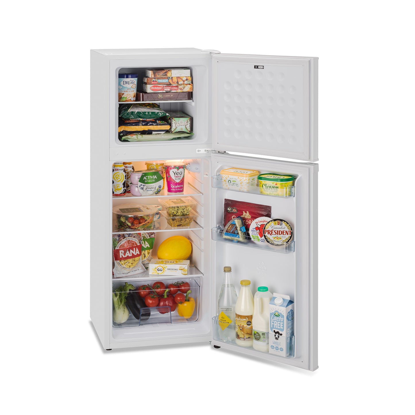 Iceking FF139EW 48CM ( 126.5cm High ) Top Mount Static Fridge Freezer