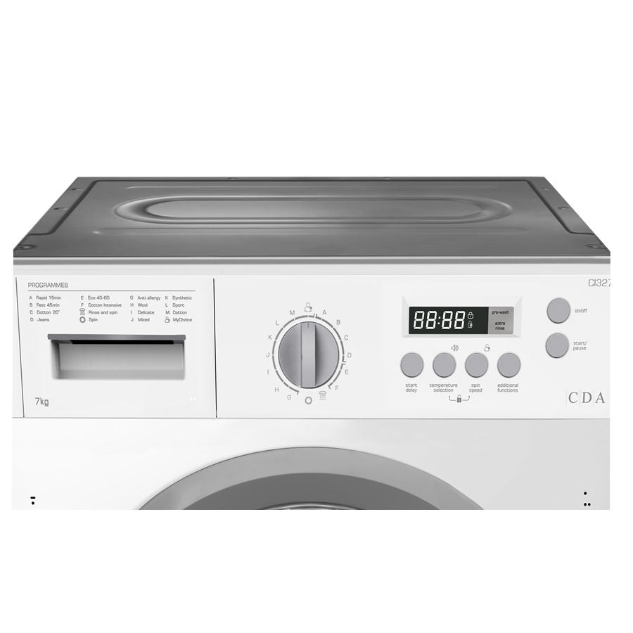 CDA CI327 7kg 1400 Spin Built-in Washing Machine