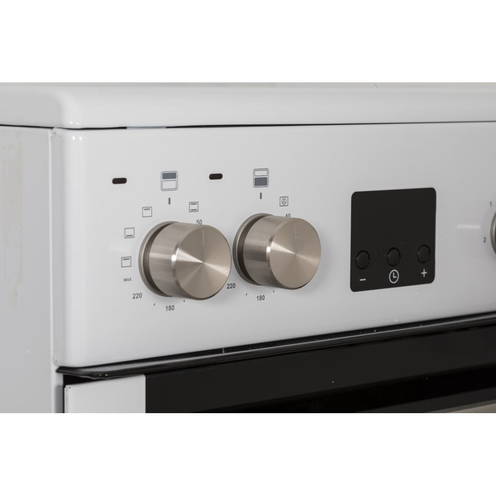 Creda C60CDOW 60cm White Double Oven Electric Cooker