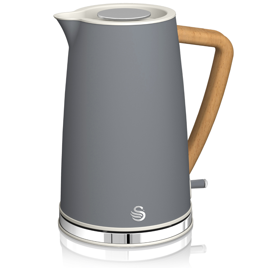 Swan Nordic Style 1.7 Litre Grey Cordless Jug Kettle