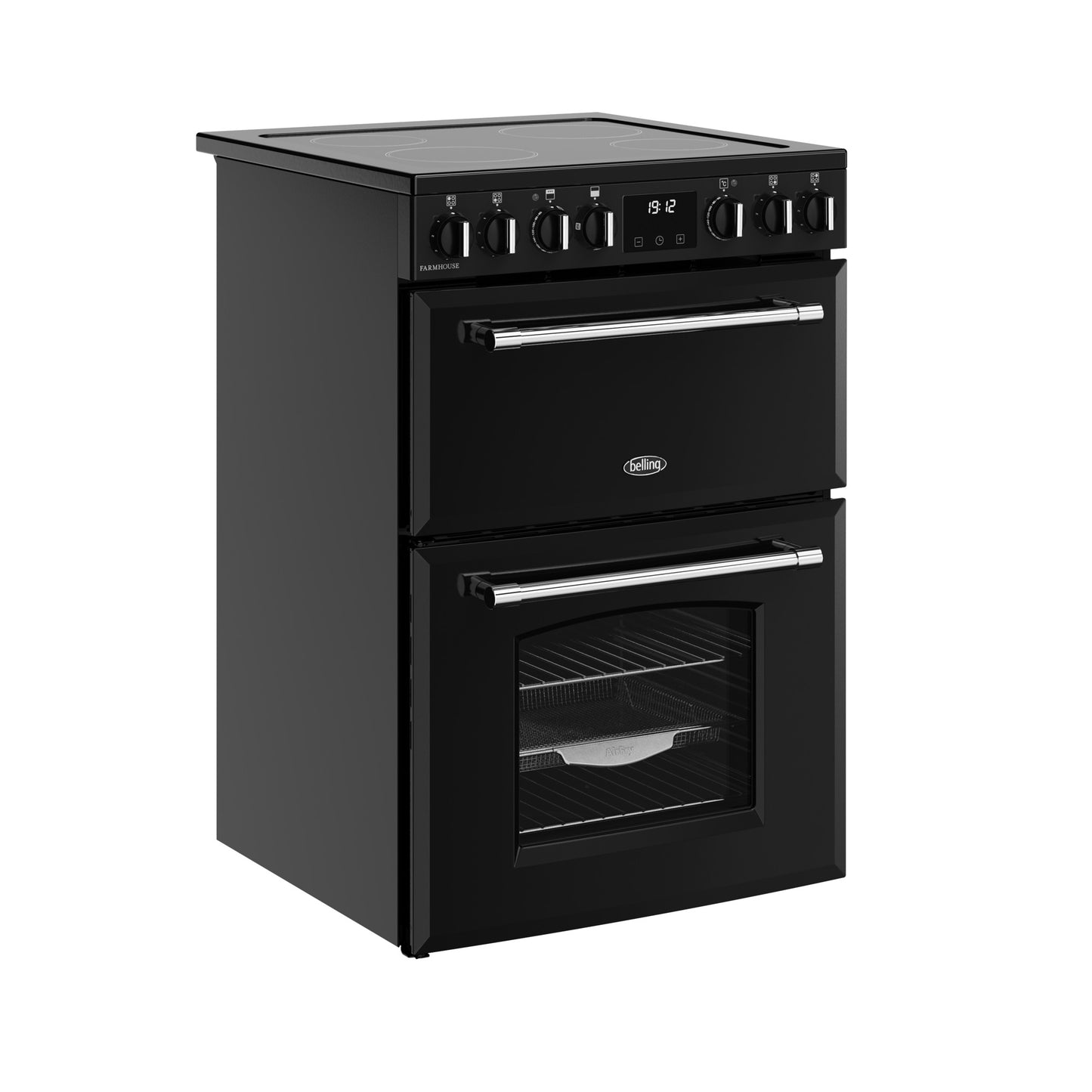 Belling Mini 60cm Black Farmhouse Electric Range Cooker