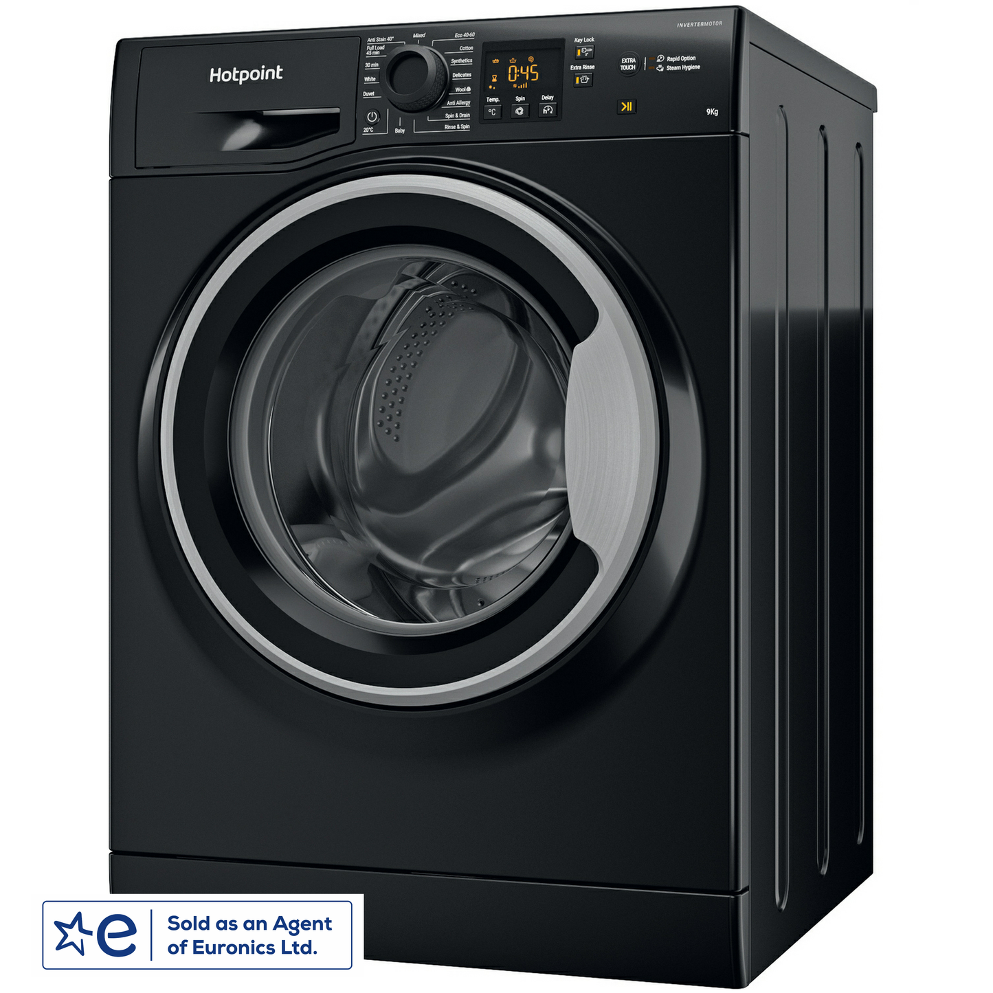 Hotpoint NSWF946BS Black 9kg 1400rpm Washing Machine