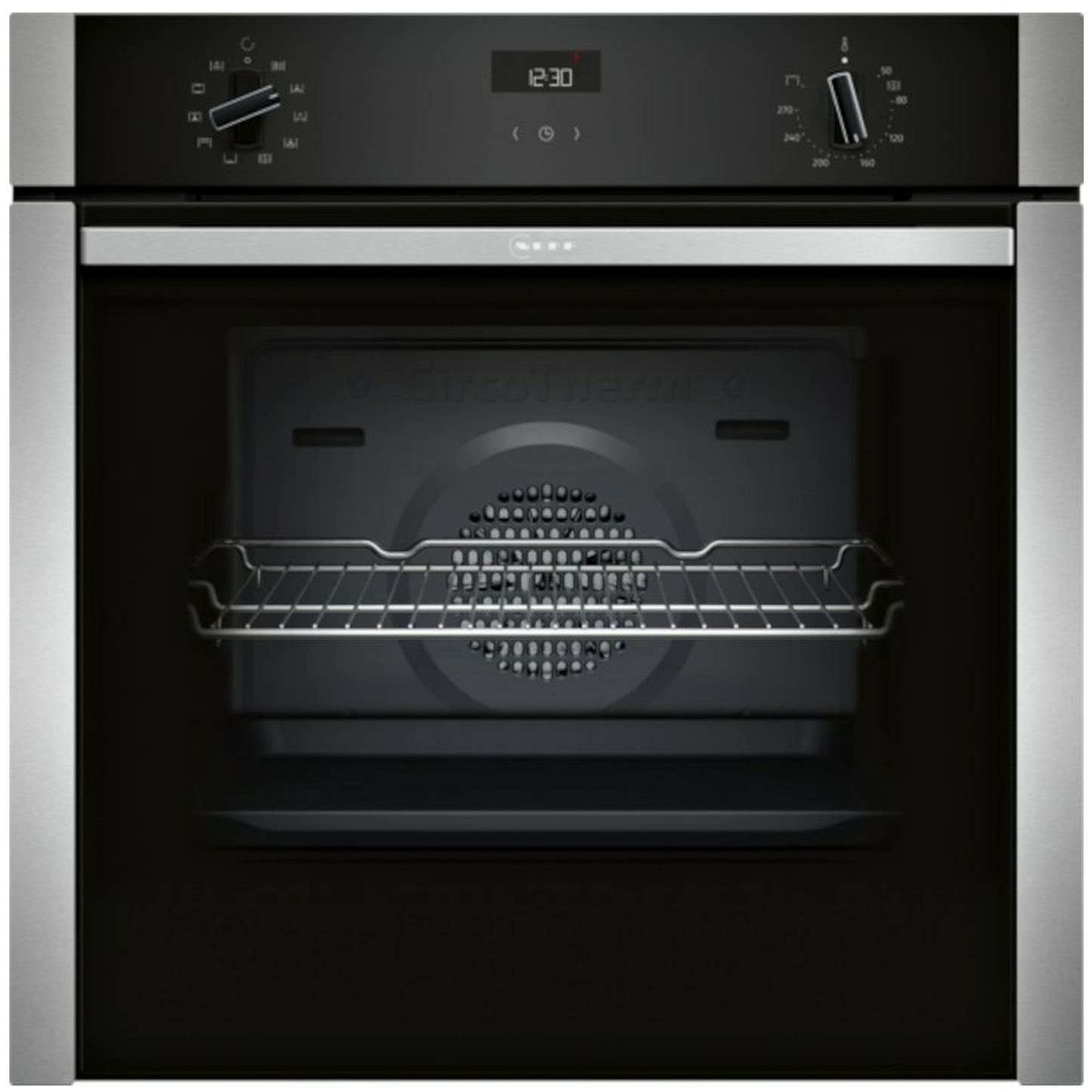 Neff B3ACE4AN3B N50 Built-In Single Slide & Hide Fan Oven