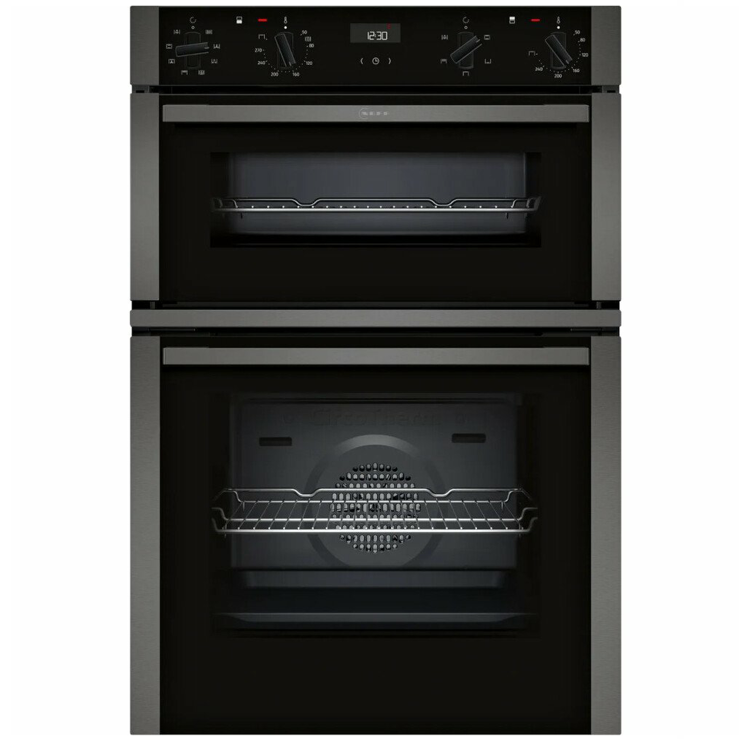 Neff U1ACE2AG3B N50 ( Graphite ) Built-In Electric Double Oven