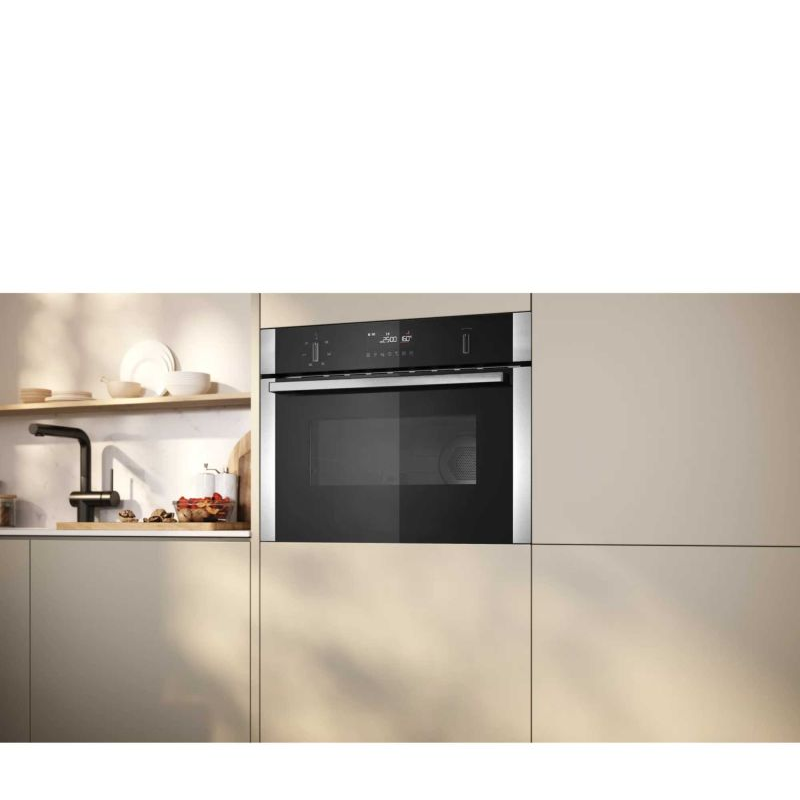 Neff C1AMG84N1B N50 ( Stainless ) 45cm Built-in Combi Microwave Oven