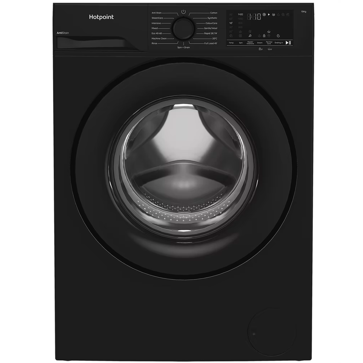 Hotpoint H101BANTISTAINUK Black 10kg 1400rpm Washing Machine