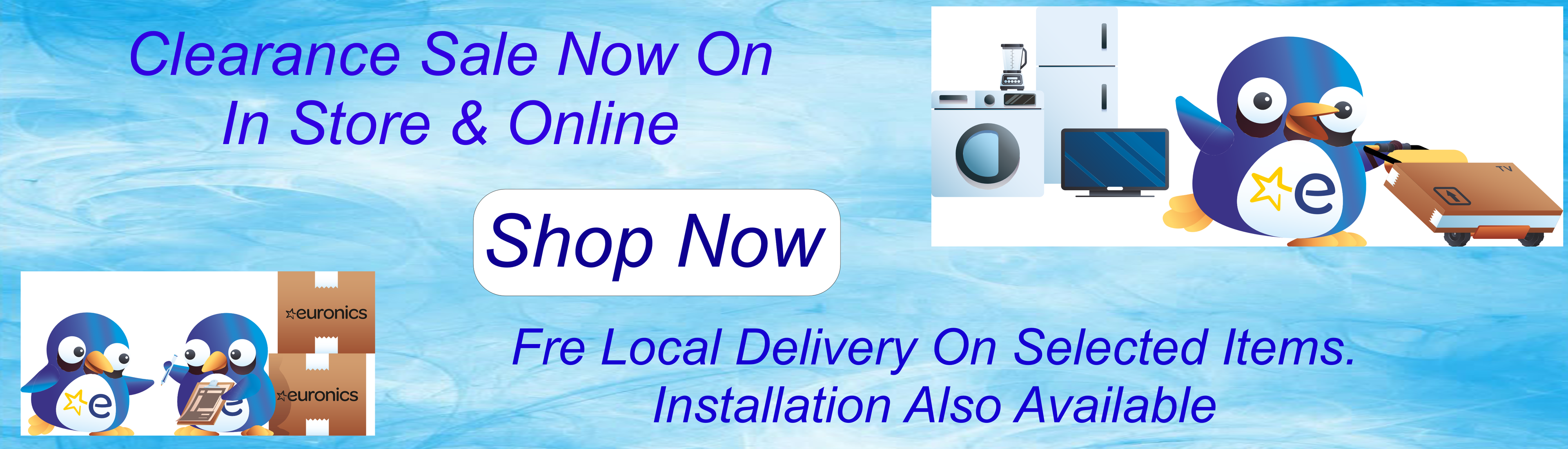 Clearance Sale Now On