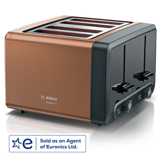 Bosch DesignLine 4 Slice Toaster TAT4P449 Copper
