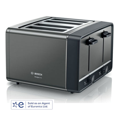 Bosch DesignLine 4 Slice Toaster TAT5P445 Anthracite