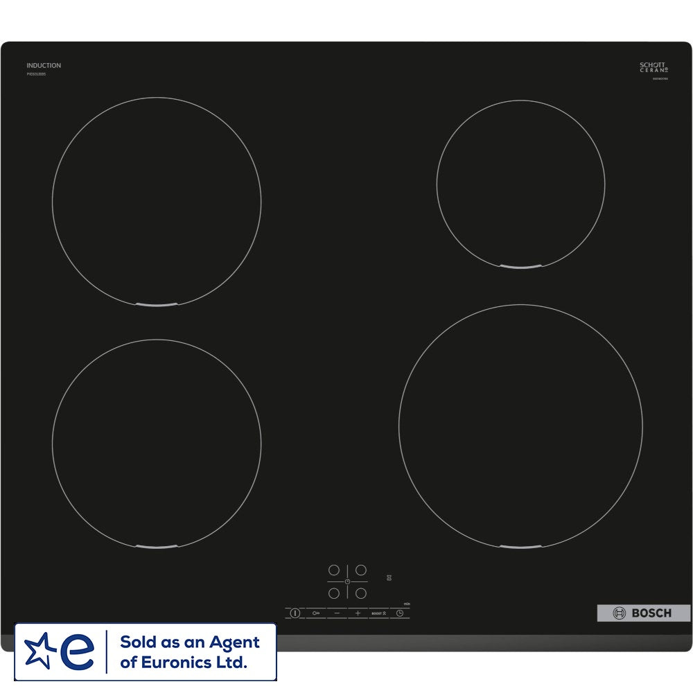 Bosch PIE631BB5E Built- in Hard Wired Electric Induction Hob