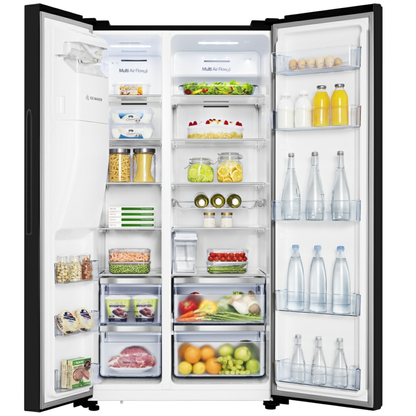 Hisense RS694N4TBE American Style Non Plumbed Water & Ice On Door