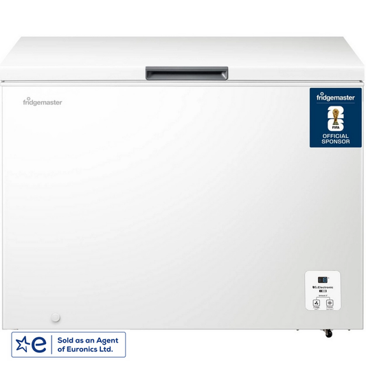 Fridgemaster MCF297E 297 Litre ( 111.4 cm Wide ) Chest Freezer Outbuilding Safe
