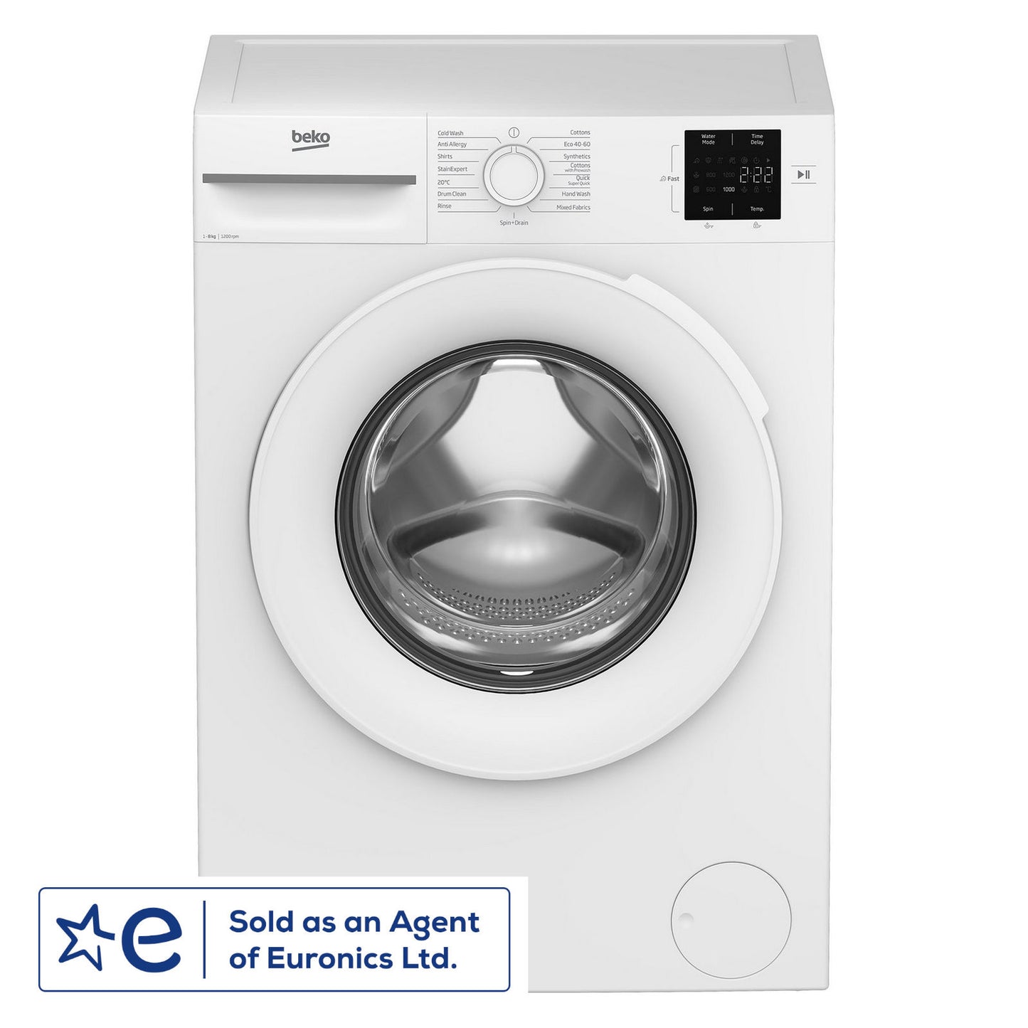 Beko BMN3WT3821W 8kg 1200 Spin Washing Machine