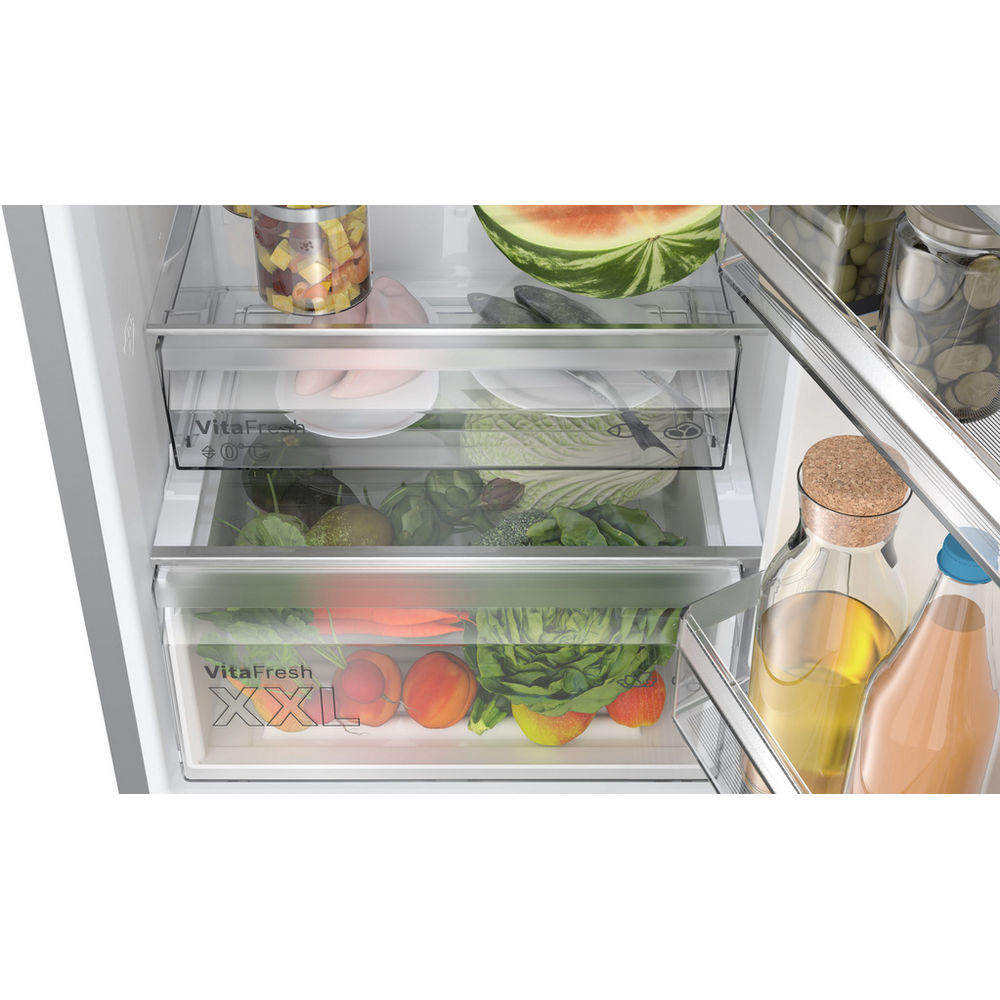 Bosch KGN392LAFG60cm ( 203cm High) Stainless Steel 70/30 Frost Free Fridge Freezer