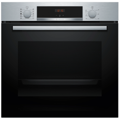 Bosch HQA534BS3B ( Series 4 ) Stainless Steel Built-In Single Fan Oven With Added Steam