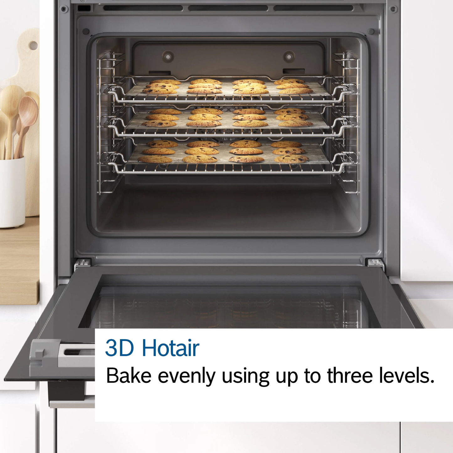 Bosch HQA534BS3B ( Series 4 ) Stainless Steel Built-In Single Fan Oven With Added Steam