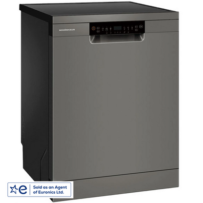 Schonhaus DWSF0115FSBG 60cm 15 Place Setting ( B Rated 9.5 Litres ) Full Size Dishwasher