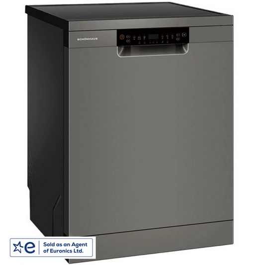 Schonhaus DWSF0115FSBG 60cm 15 Place Setting ( B Rated 9.5 Litres ) Full Size Dishwasher