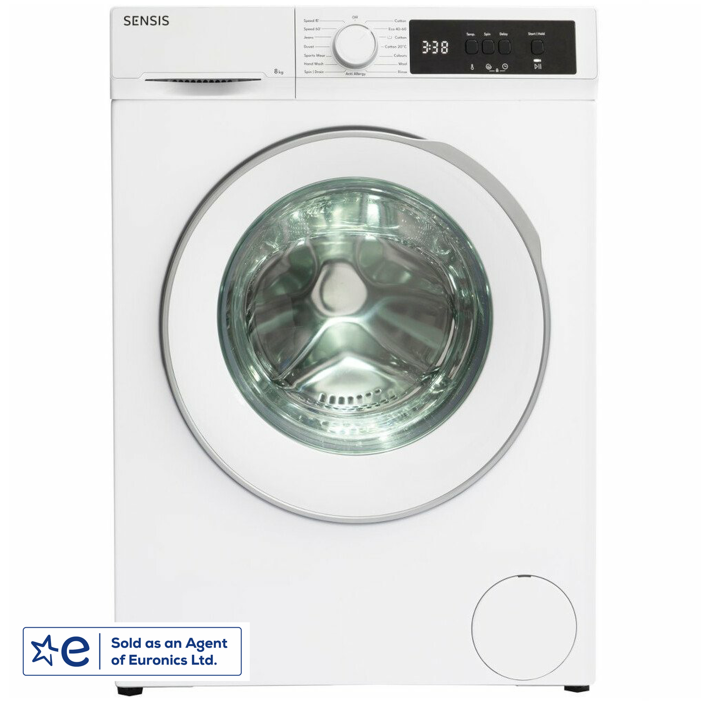 Sensis WMF01814AW 8Kg 1400 Spin Washing Machine