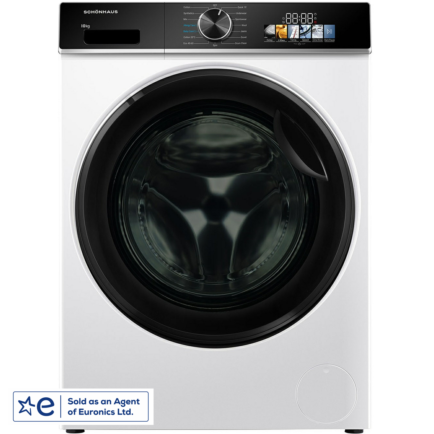 Schonhaus WMSF011014AW 10Kg 1400 Spin White Washing Machine