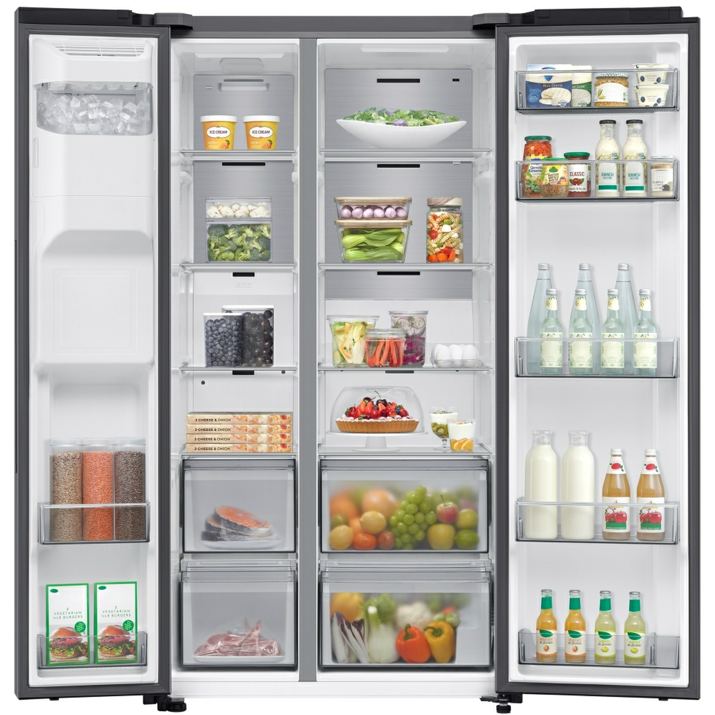 Samsing RS70F66KCTEU American Fridge Freezer Plumbed Water & Ice