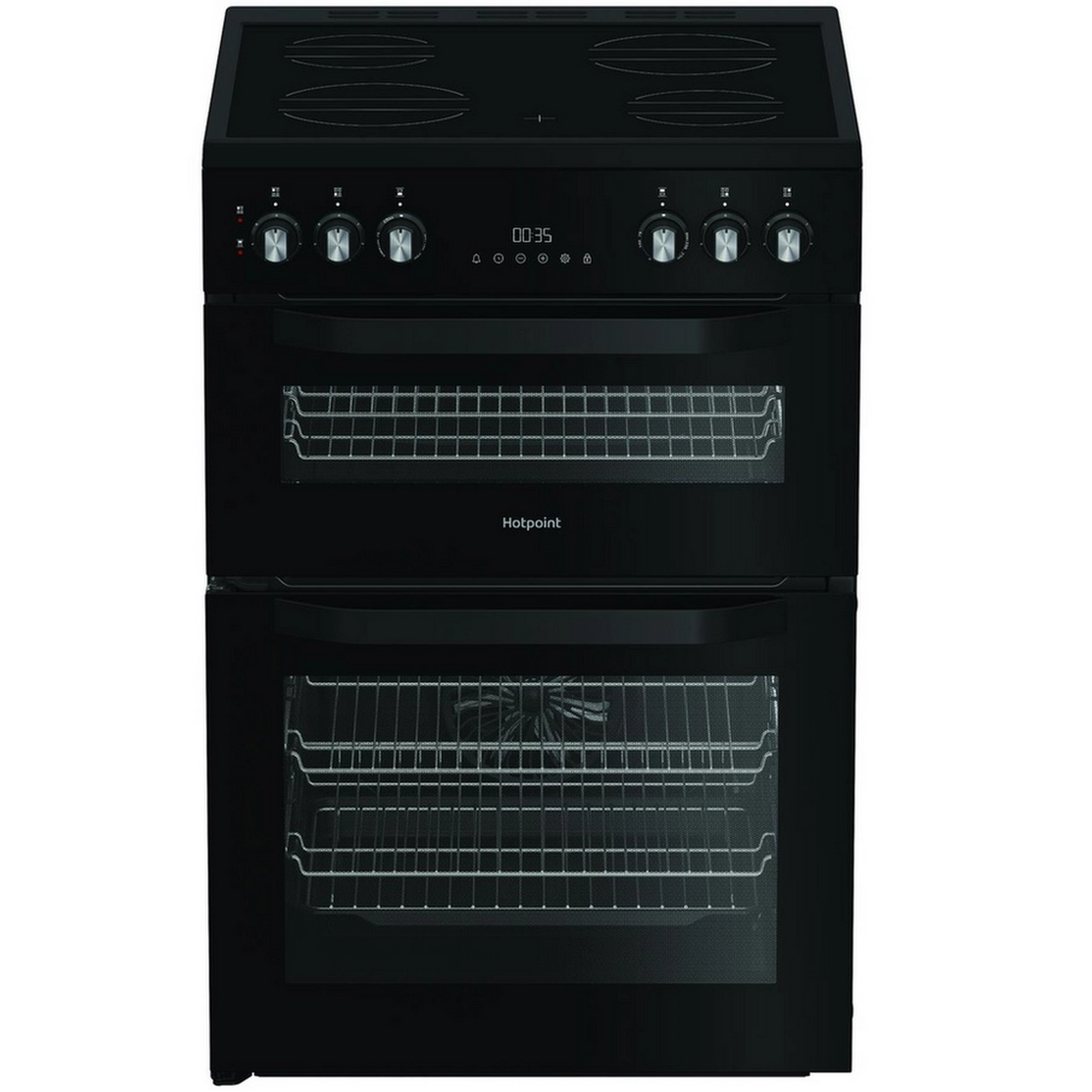 Hotpoint HDE6VDC2B1 60cm Electric Cooker With Double Oven
