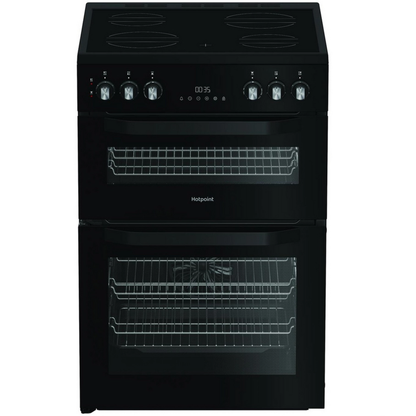 Hotpoint HDE6VDC2B1 60cm Electric Cooker With Double Oven