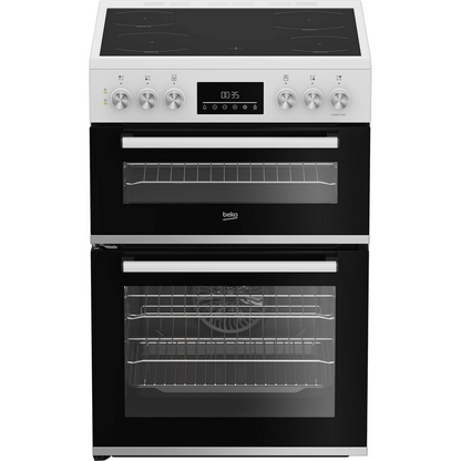 Beko EDC6731W White 60cm Double Oven Cooker