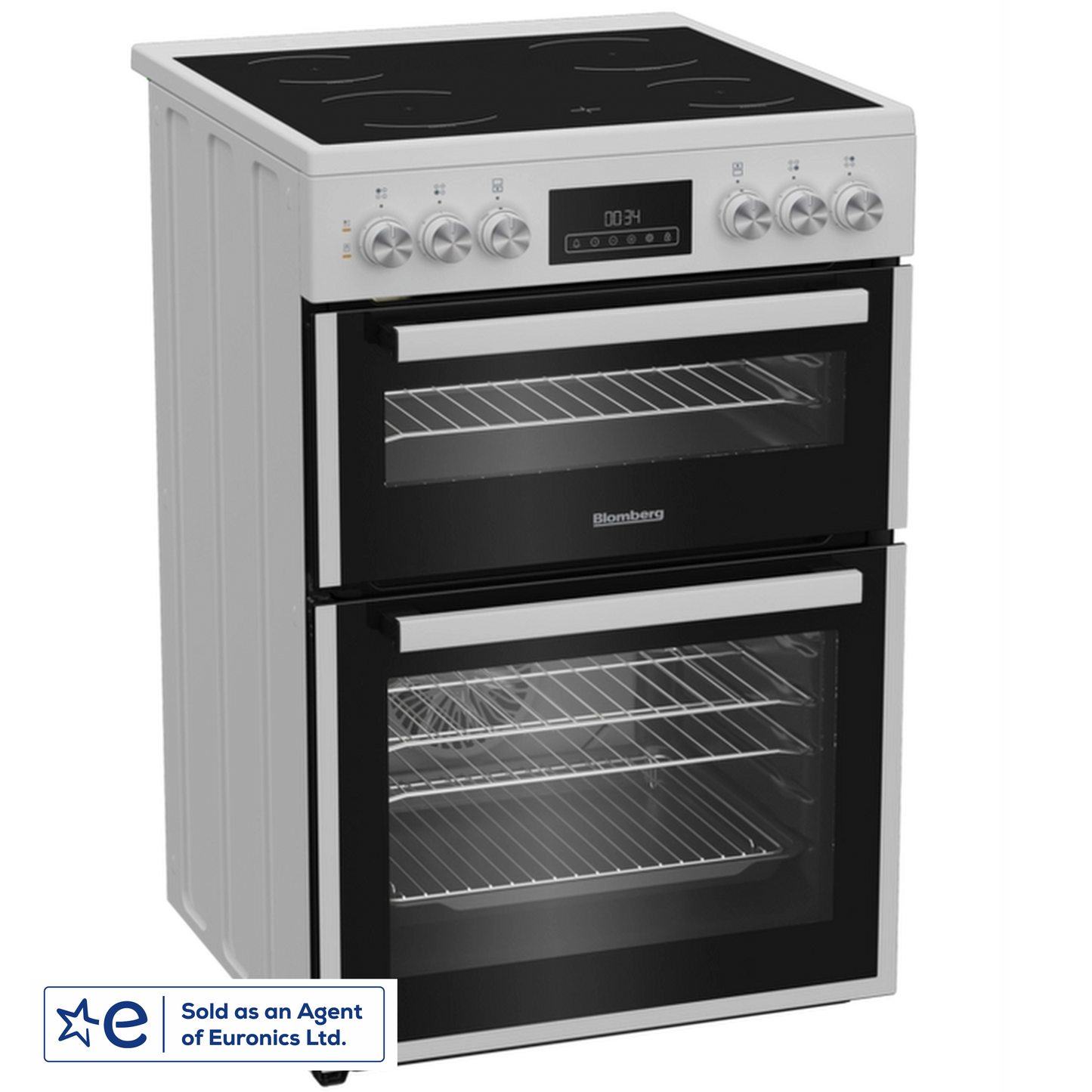 Blomberg HKRN651W 60cm Electric Double Oven Freestanding Cooker