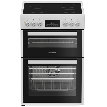 Blomberg HKRN651W 60cm Electric Double Oven Freestanding Cooker