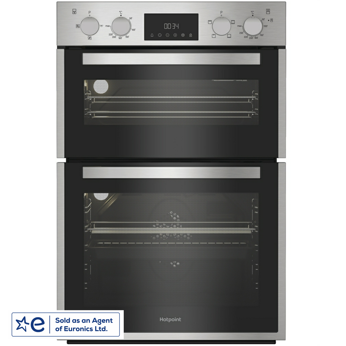 Hotpoint DIH10DIX Stainless Steel Built In Double Oven