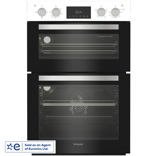 Hotpoint  DIH10DB White Built In Double Oven