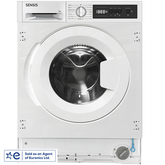 Sensis WMBI01814AW 8kg 1400 Spin Built-in Washing Machine
