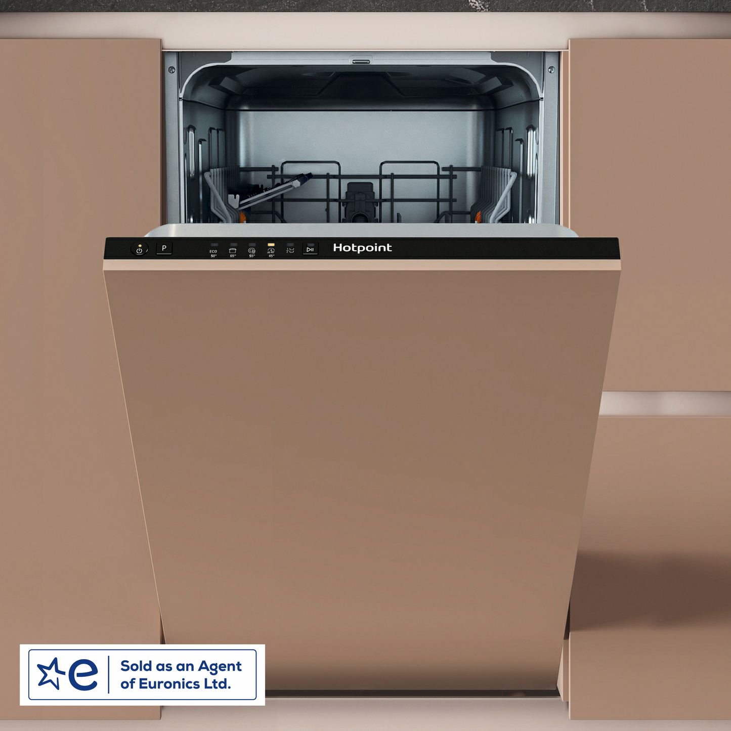 Hotpoint HP2ID10CS80UK Built In 10 Place Setting ( D Rated 8.7 Litres ) Slimline Dishwasher