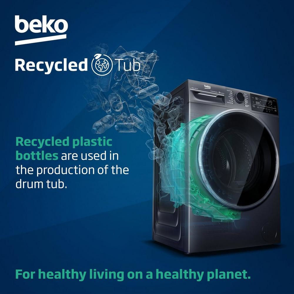 Beko BMN3WT3841B 8kg 1400 Spin Washing Machine