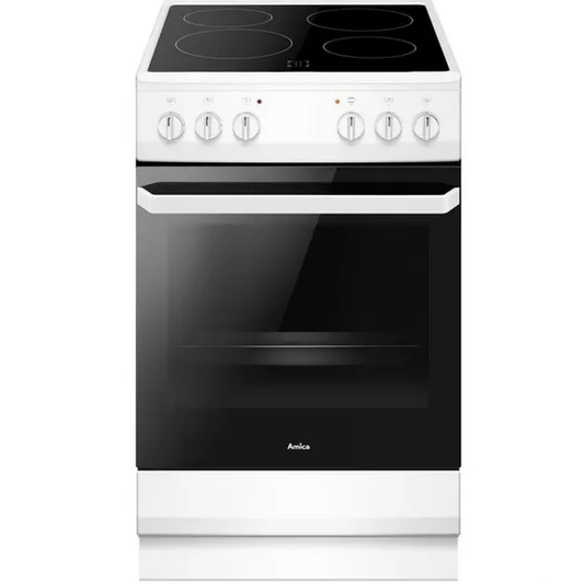 Amica AFC1530WH 50cm Single Cavity Ceramic Cooker