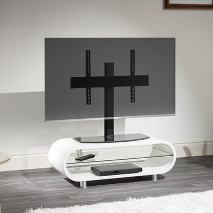 Replacement Television Pedestal Stand With Glass Base & Swivel