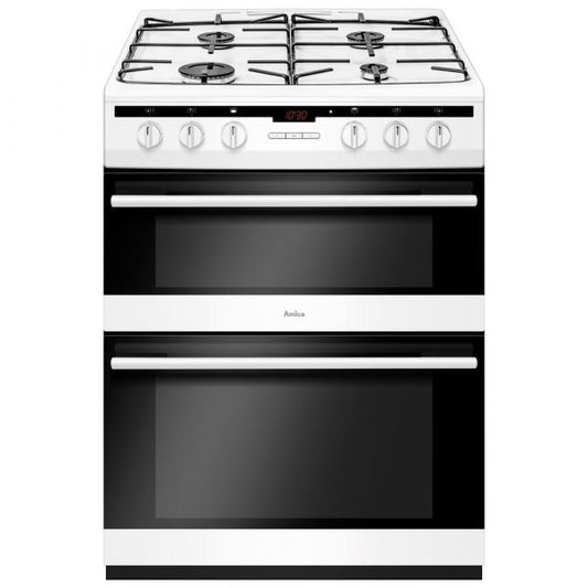 Amica AFG6450WH 60cm Gas Double Oven Cooker