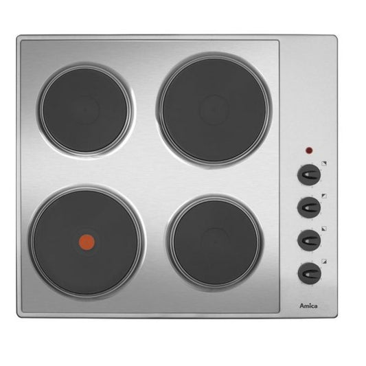 Amica AHE6000SS Built- In Solid Plate Stainless Steel Hob