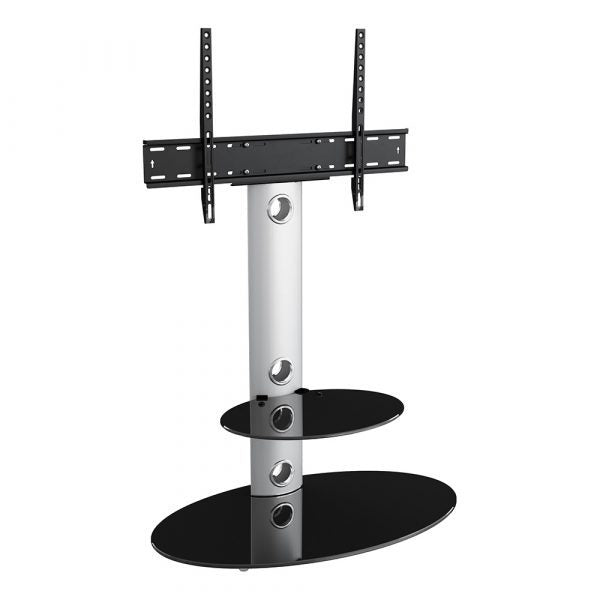 Stand For Television AVF Black & Silver Lugano With Oval Base