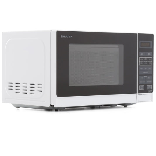 Sharp R272WM 20 Litre Solo Microwave Oven With 6 Pre-Programmes